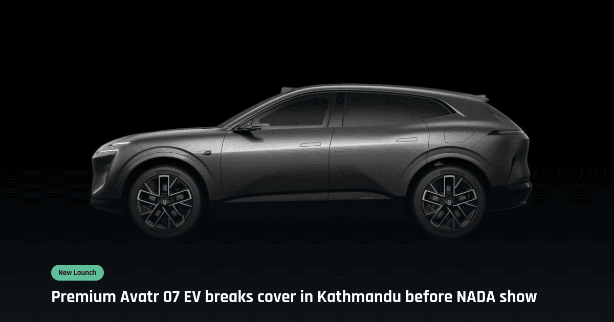 Avatr 07 Electric SUV Unveiled in Nepal with Enhanced Features and Intelligent Driving Capabilities