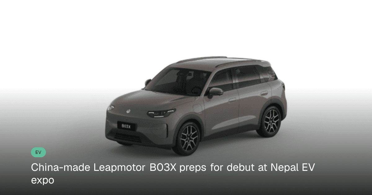 Leapmotor B03X electric SUV set for Nepal launch with advanced features