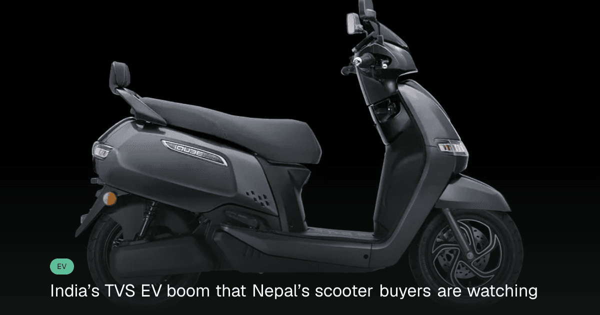TVS iQube races past 3 lakh EV sales; what it means for Nepal
