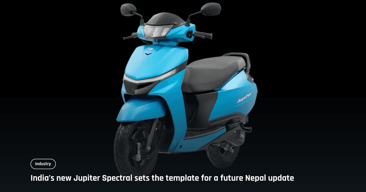 TVS Jupiter Spectral Dual Tone Variant Debuts in Nepal