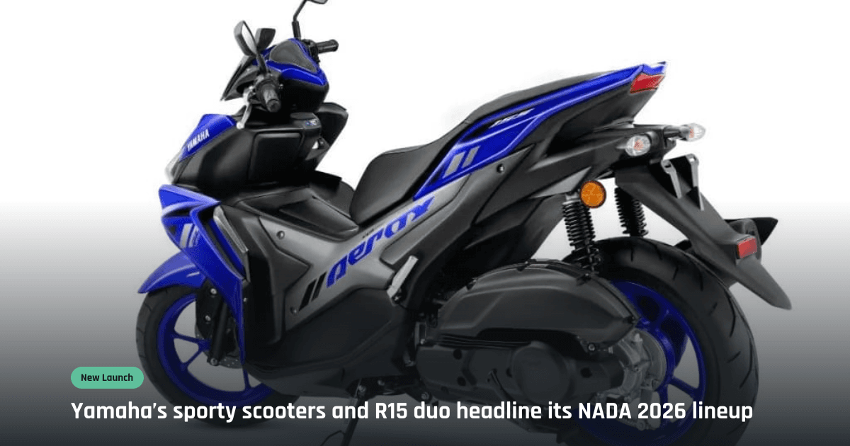 Yamaha unveils Aerox 155 S, Fascino Hybrid, updated R15s, and XSR 155 at NADA 2026; R15S now on sale in Nepal