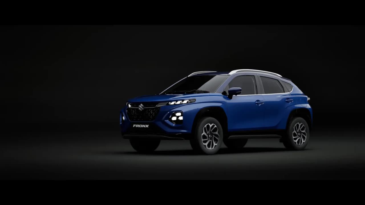 Maruti Suzuki Fronx SUV in blue color
