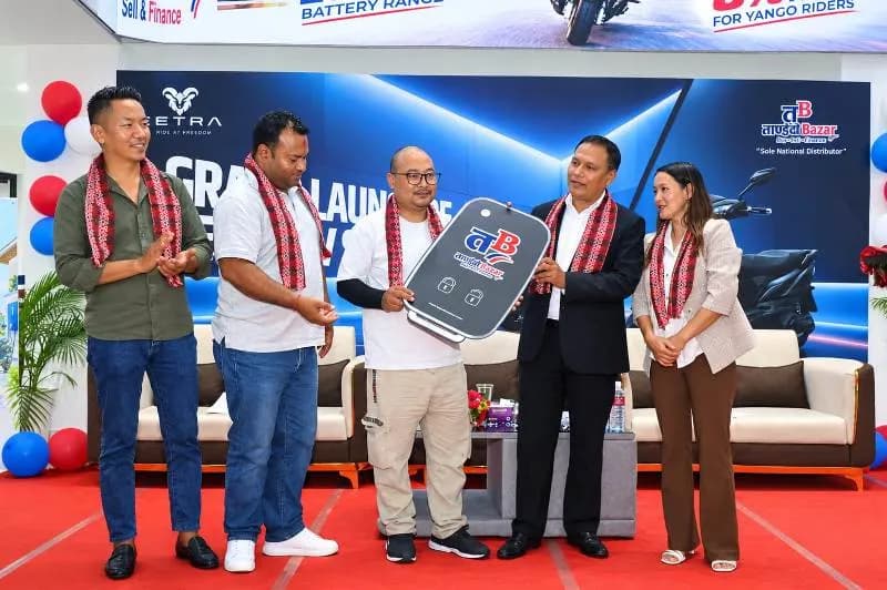 Vetra Aeron electric scooter launched in Nepal with zero-downpayment plan